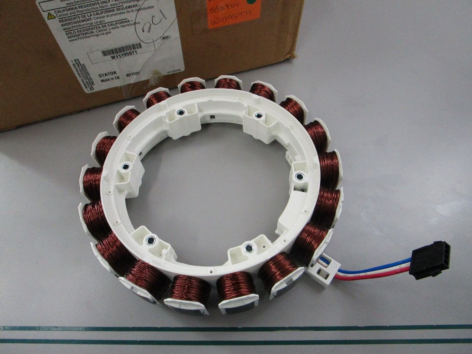 NEW OEM W11195971 Whirlpool Stator 0810