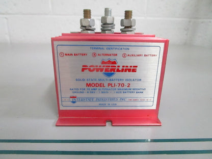 NEW OEM PLI-70-2 Powerline Solid State Multi-Battery Isolator 0820