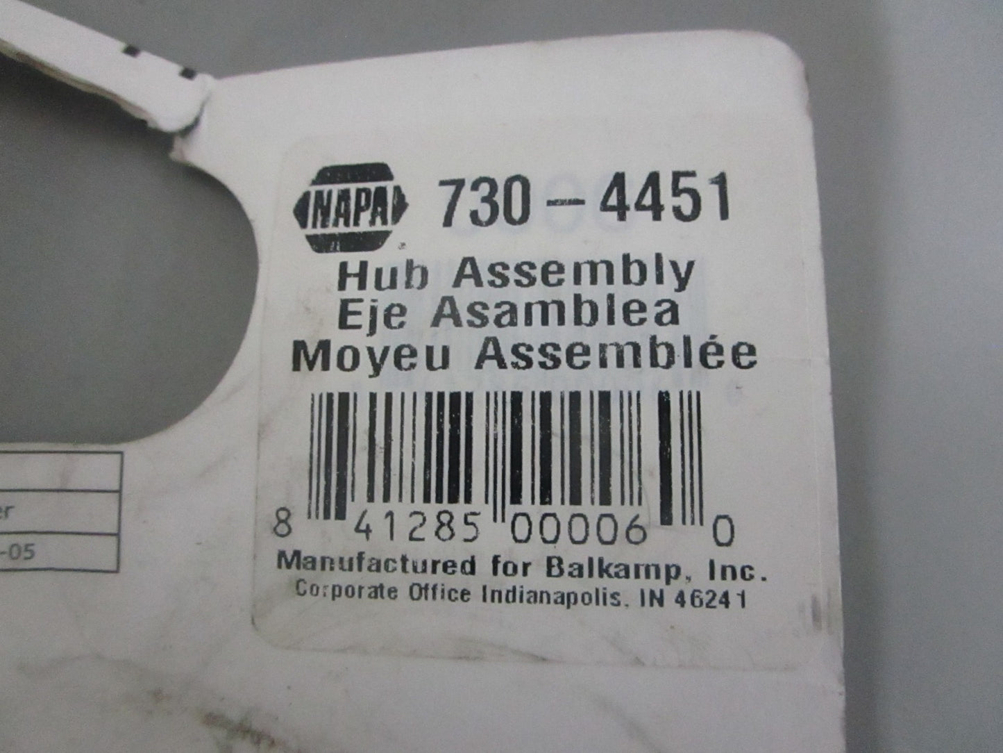 NEW OEM 730-4451 NAPA Hub Assy 0820