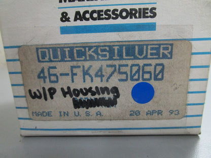*NEW OEM* 0820 Mercury Quicksilver Water Pump Housing 46-FK475060