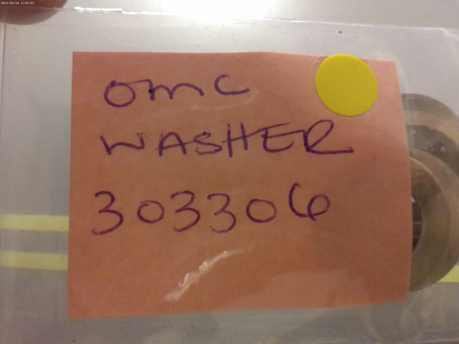 *NEW OEM* (LOT OF 6) 0810 OMC Johnson Evinrude Washer 303306 0303306