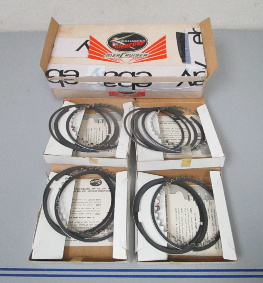 *NEW OEM* 0720 Mercury Kiekhaefer Piston Ring Set 39-34479