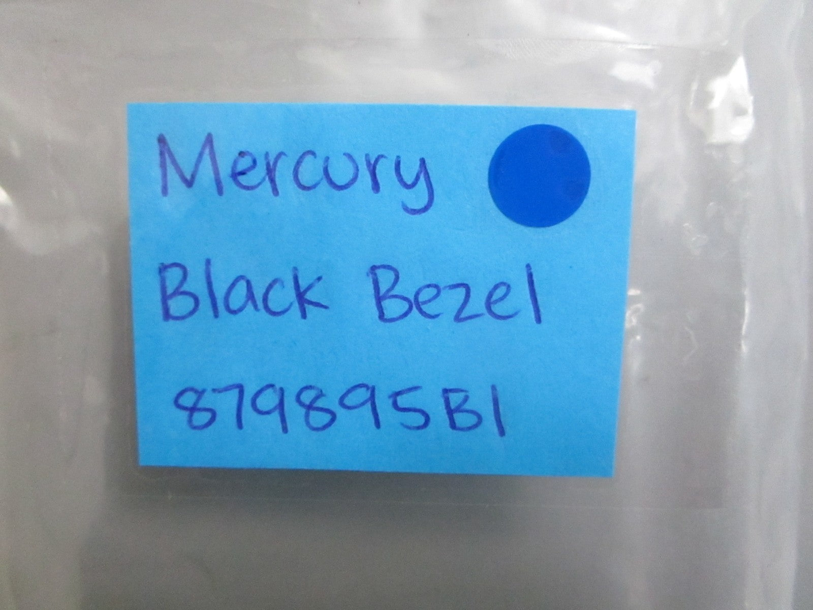 *NEW OEM* 0820 Mercury Quicksilver Black Bezel 879895B1