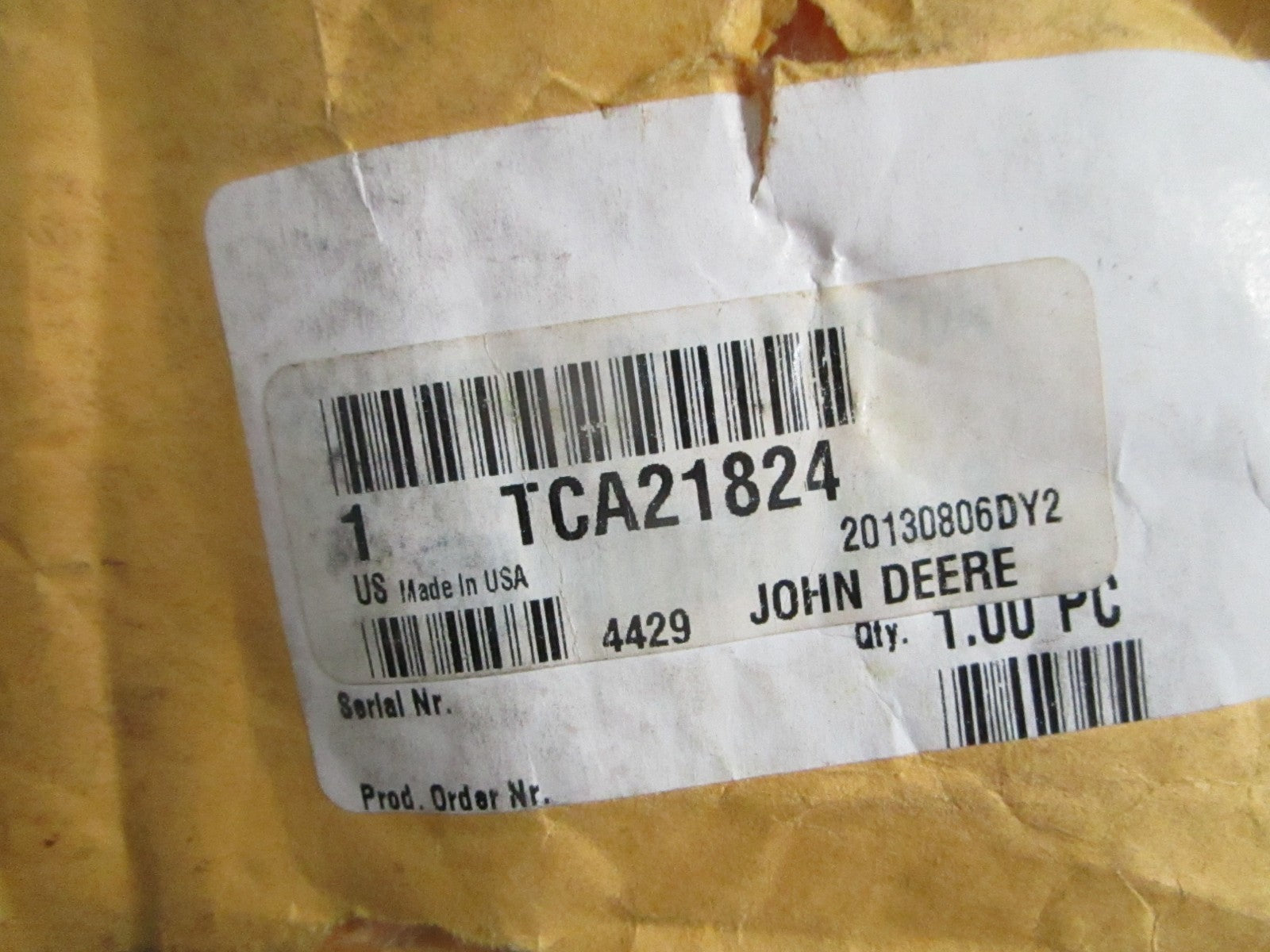 NEW OEM TCA21824 John Deere Seal Kit 0820