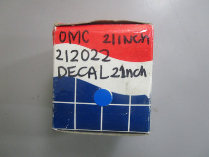 *NEW OEM* 0810 OMC Johnson Evinrude 21" Decal 212022 0212022