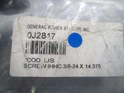 *NEW OEM* 0810 Generac 3/8-24 X 14.375 Screw 0J2817