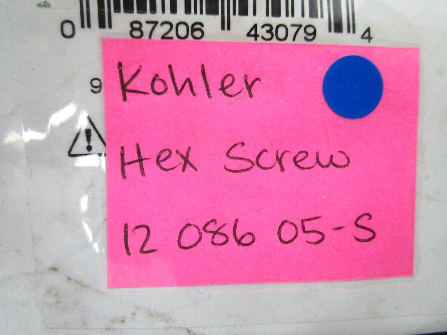 *NEW OEM* 0810 Kohler Hexagon Screw 12 086 05-S