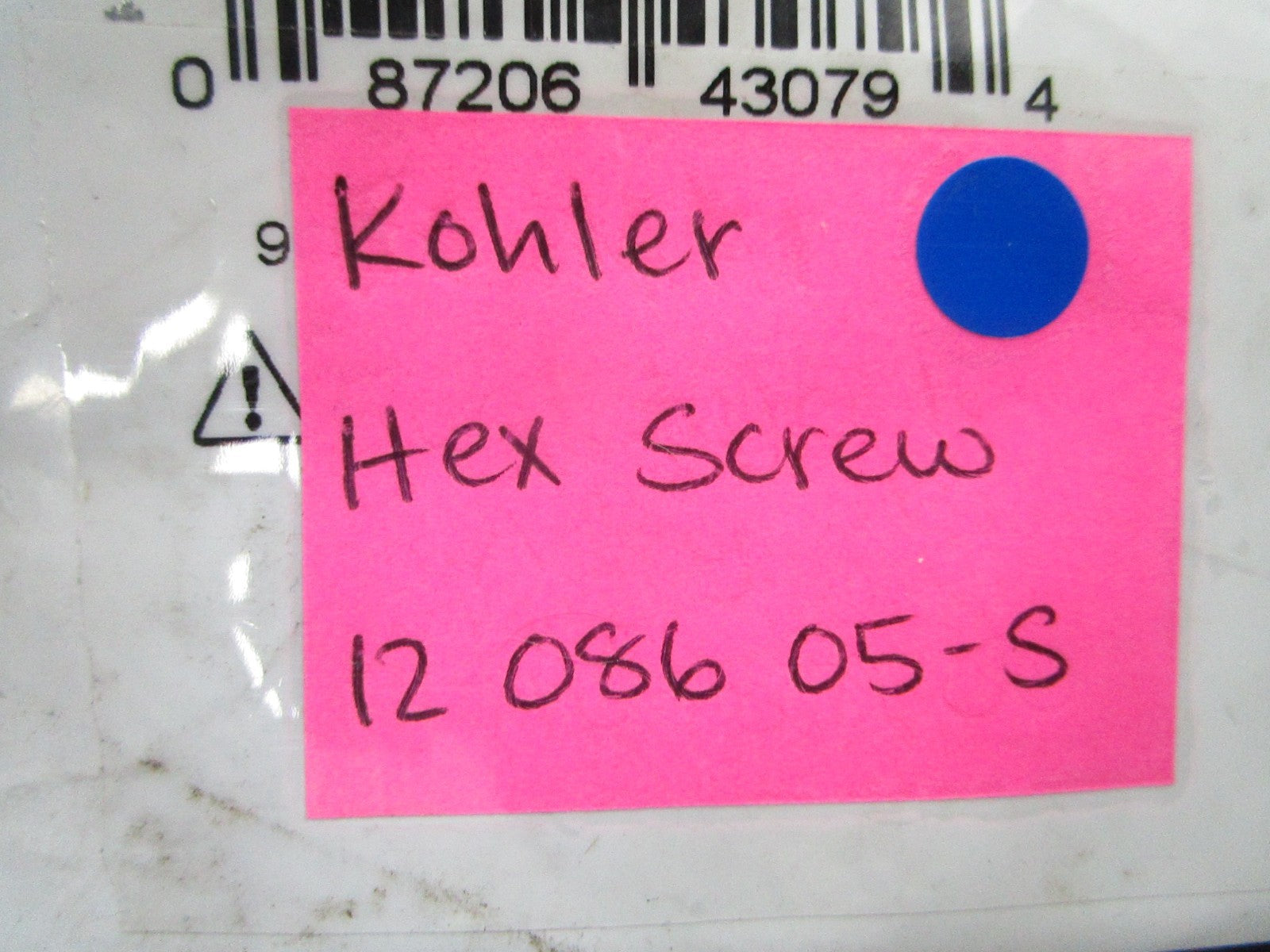 *NEW OEM* 0810 Kohler Hexagon Screw 12 086 05-S