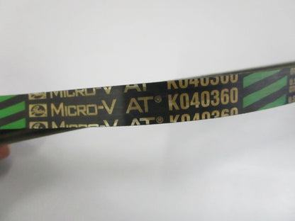 Gates K040360 Micro-V Serpentine Belt 4-Rib 36.6in NEW 0810