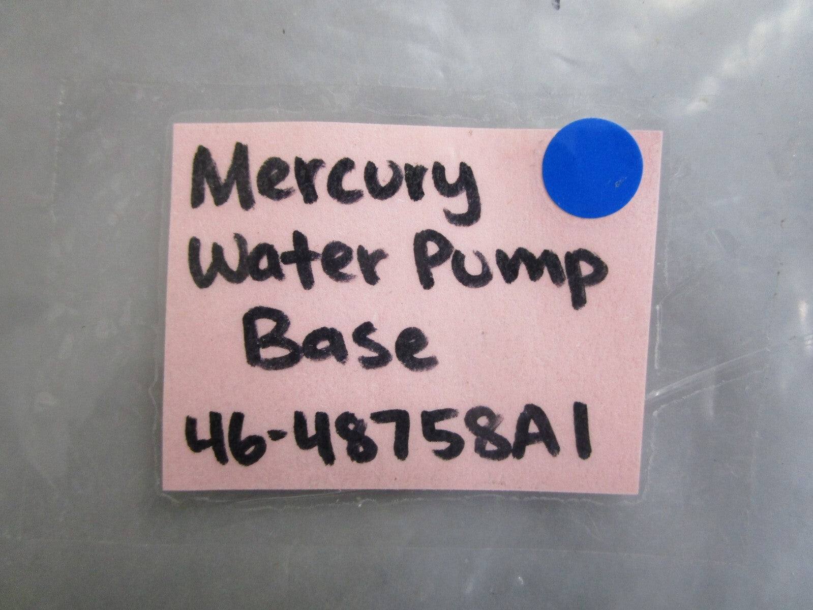 *NEW OEM* 0820 Mercury Quicksilver Water Pump Base 46-48758A1