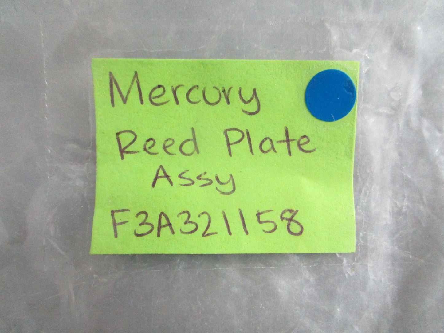 NEW OEM F3A321158 Mercury Quicksilver Reed Plate Assy 0820