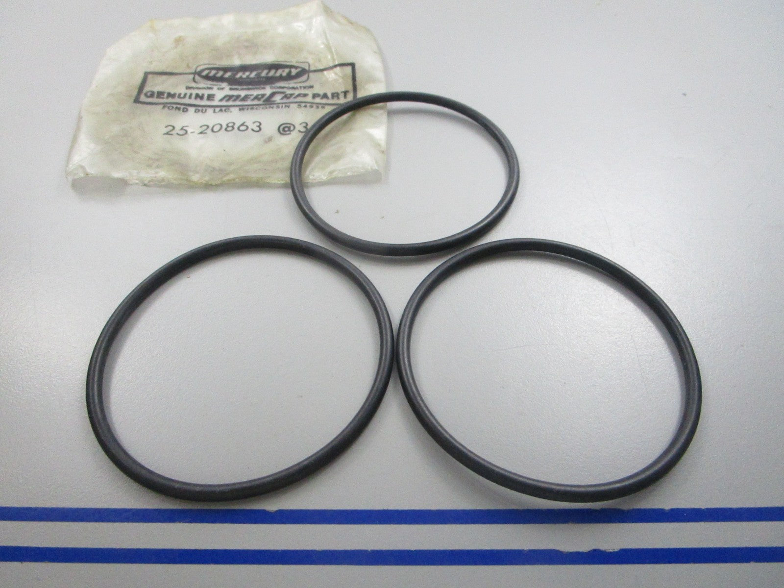 NEW OEM (LOT OF 3) 25-20863 Mercury Quicksilver O-Ring 0810