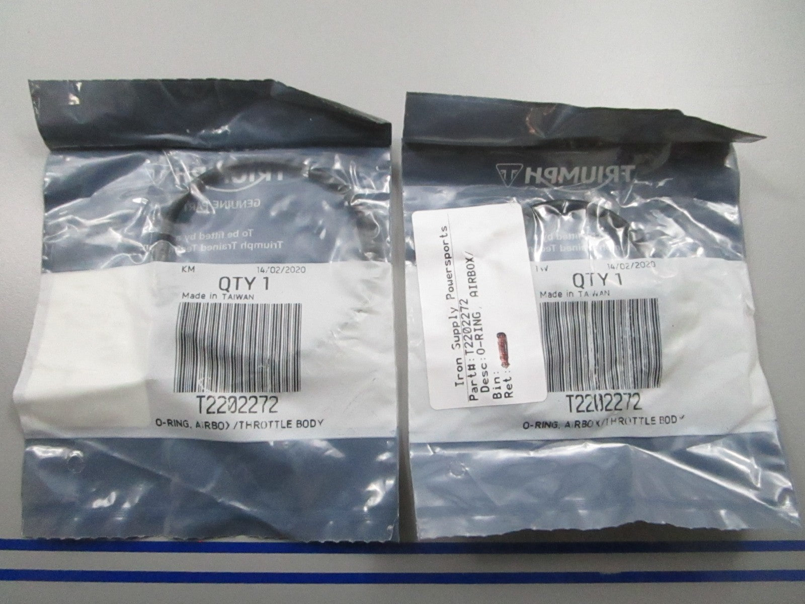 *NEW OEM* (LOT OF 2) 0810 Triumph O-Ring T2202272