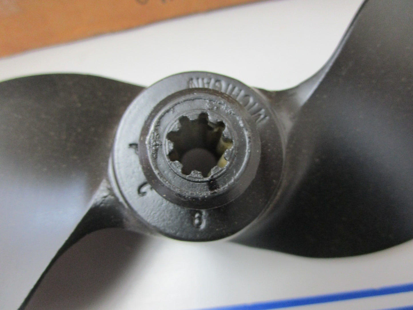 *NEW* 0720 Michigan 3.5- 8hp 9 Spline 7½ x 6¼ Propeller 072021 Replaces: Mercury