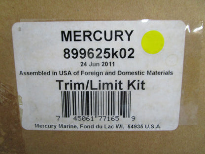 *NEW OEM* 0820 Mercury Quicksilver Trim/Limit Kit 899625K02