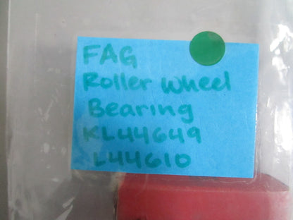 NEW OEM KL44649 L44610 FAG Roller Wheel Bearing 0820