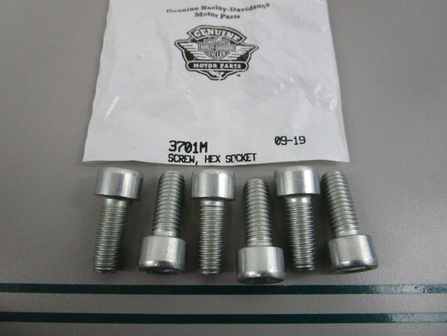 NEW OEM (LOT OF 6) 3701M Harley Davidson Hex Socket Screw 0810