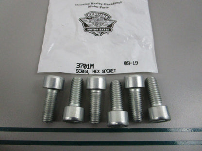 NEW OEM (LOT OF 6) 3701M Harley Davidson Hex Socket Screw 0810