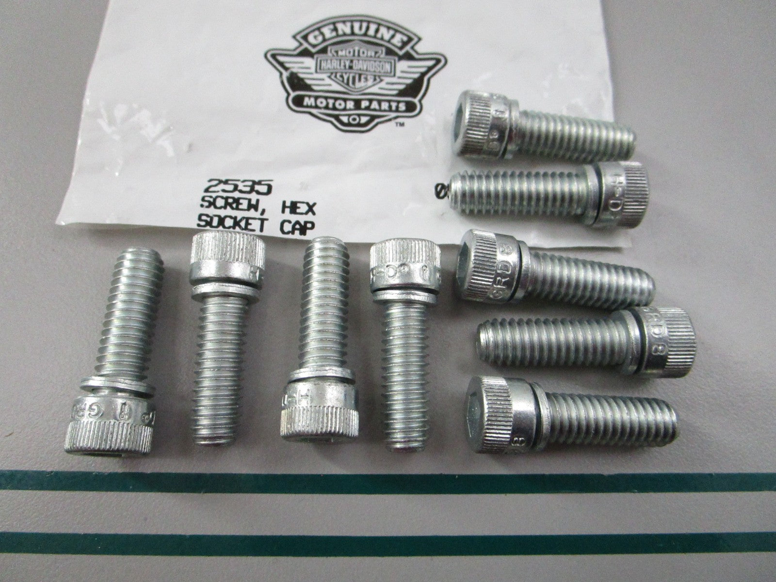 NEW OEM (LOT OF 9) 2535 Harley Davidson Hex Screw 0810