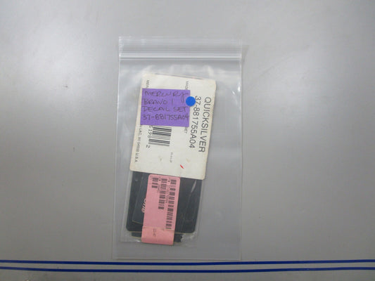 *NEW OEM* 0810 Mercury Quicksilver Bravo I Decal Set 37-881755A04