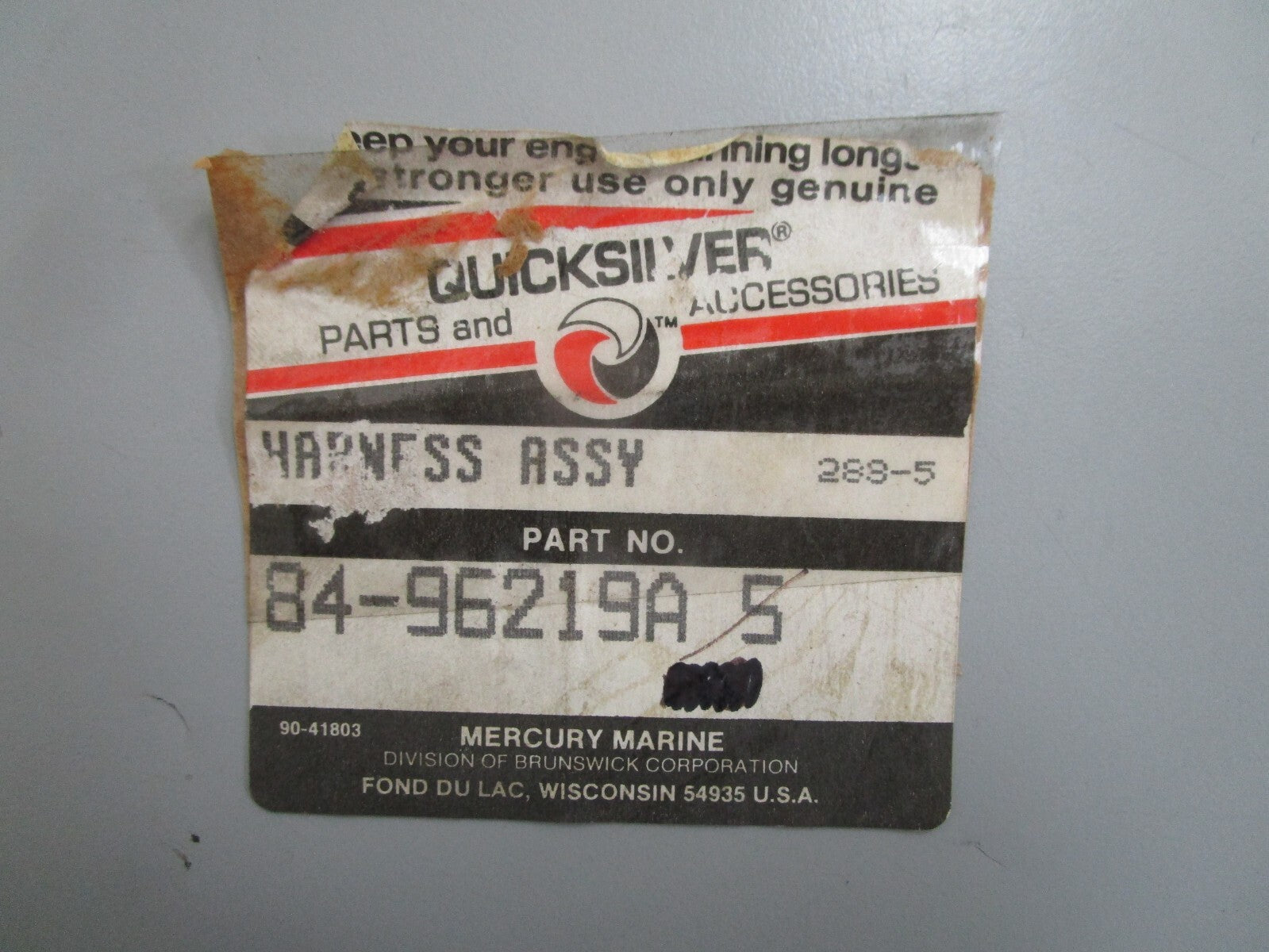 *NEW OEM* 0820 Mercury Quicksilver Harness Ay 84-96219A5