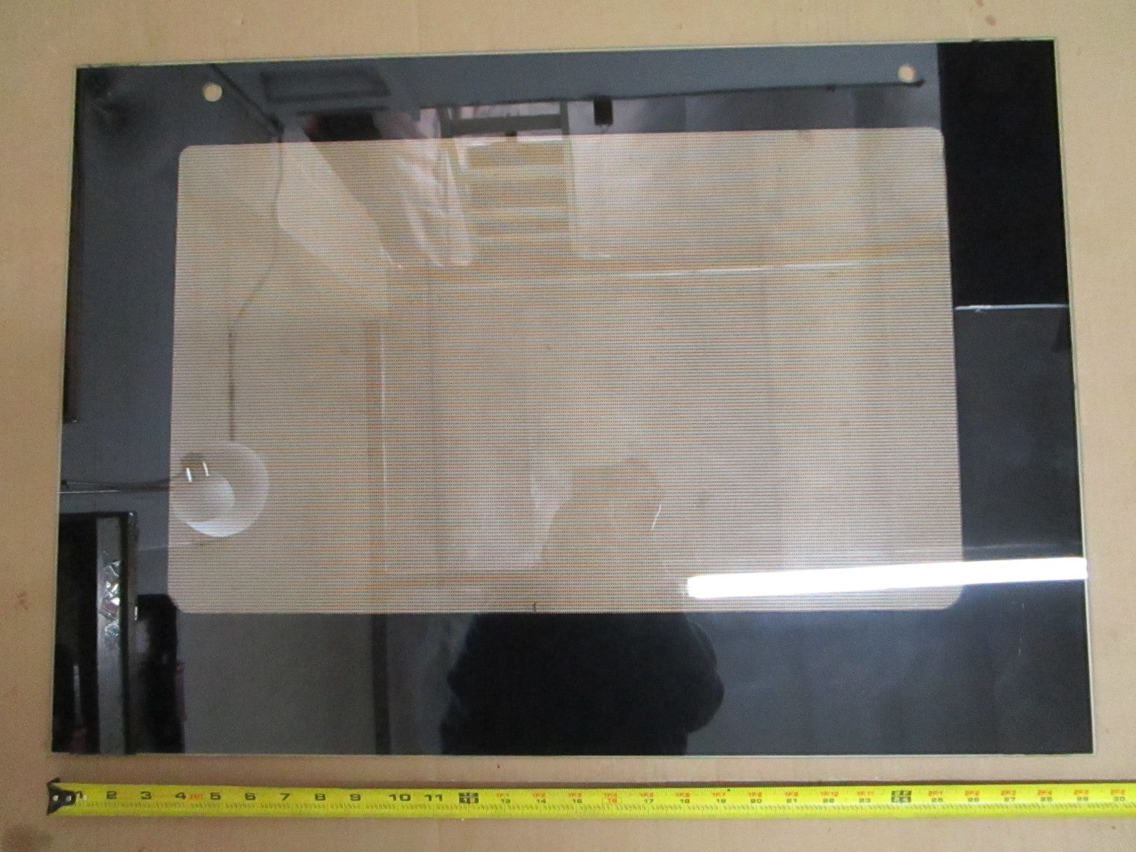 Whirlpool NEW OEM Range Oven Door Outer Glass Panel WPW10535777 Black NOS 0820