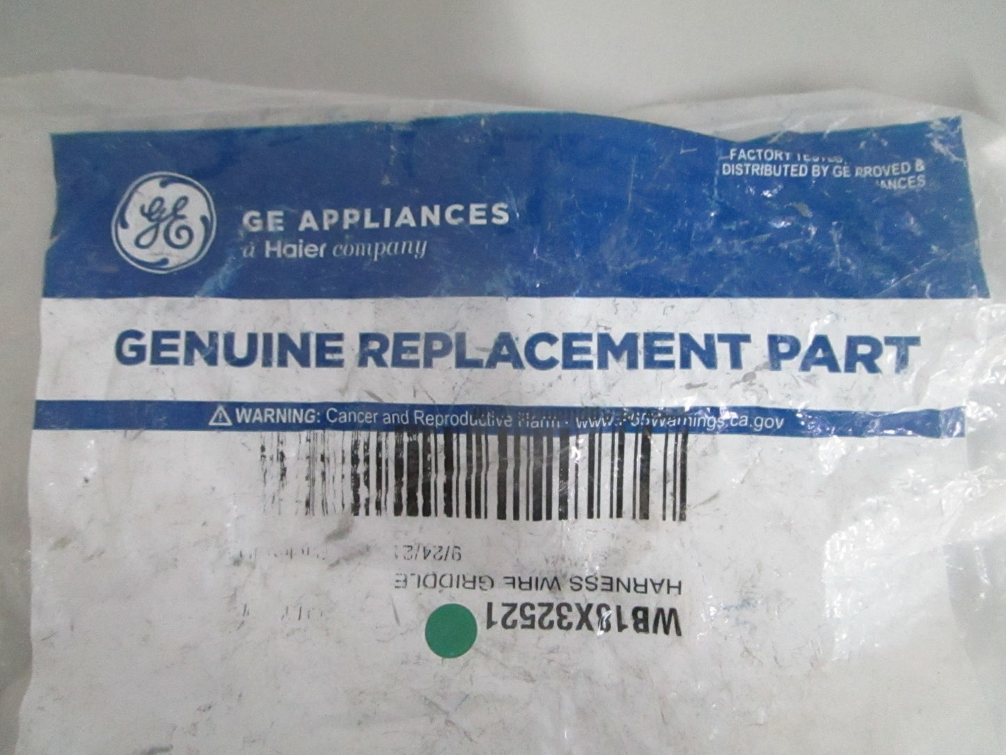 GE WB18X32521 Harness Wire Griddle Gas Range Cooktop Wiring NEW OEM 0820