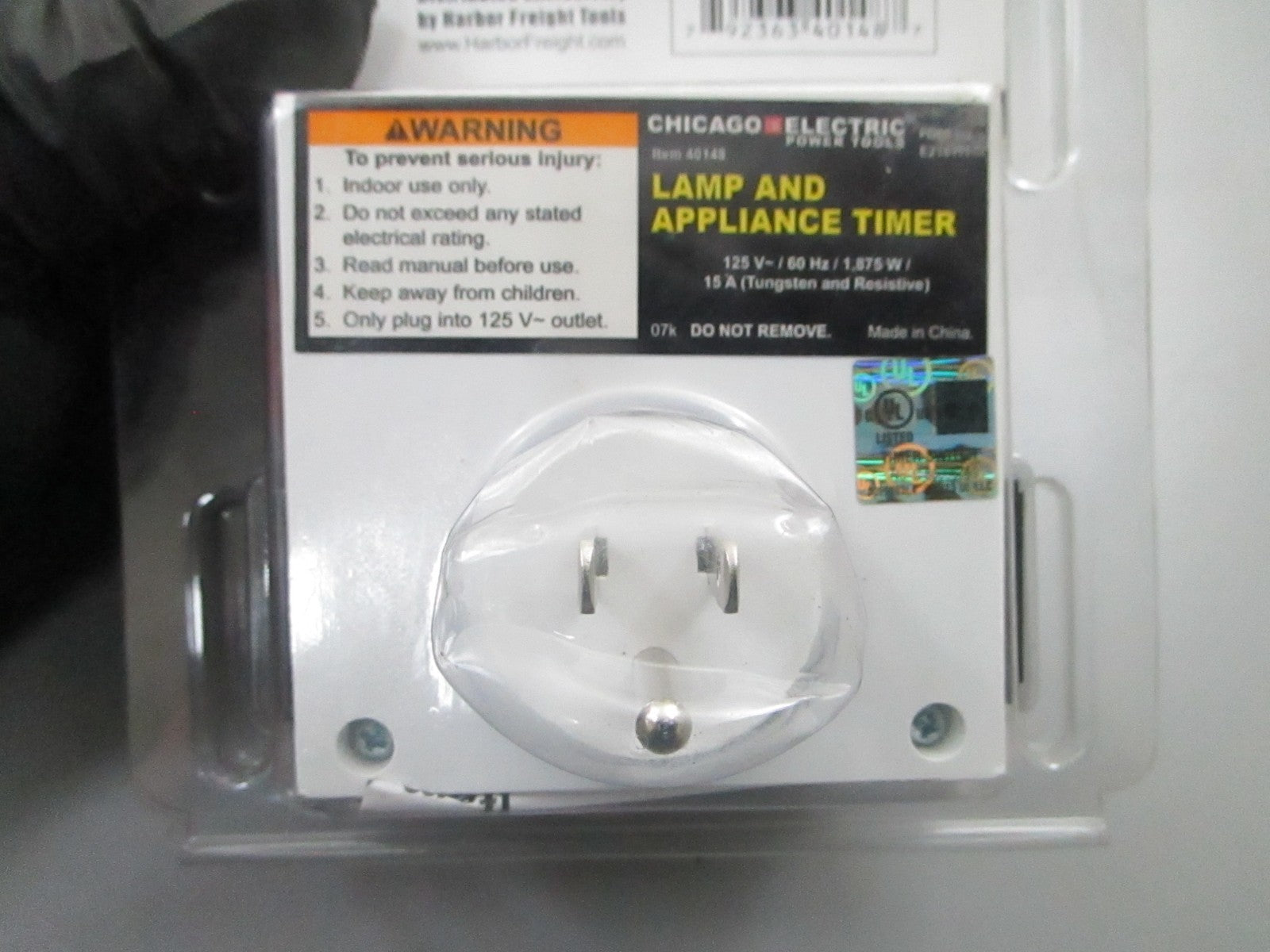 *NEW* 0810 Chicago Electric Lamp & Appliance Timer 40148