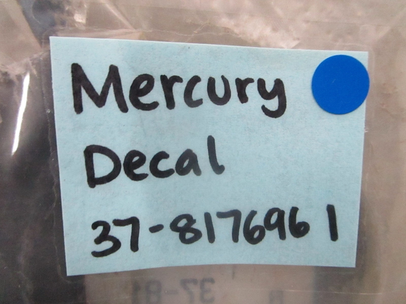 *NEW OEM* 0810 Mercury Quicksilver Decal 37-817696 1