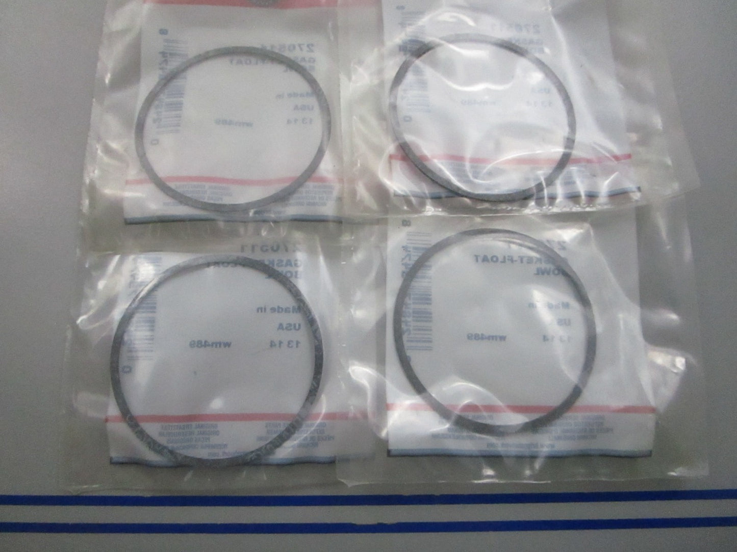 NEW OEM (LOT OF 4) 270511 Briggs & Stratton Float Bowl Gasket 0810