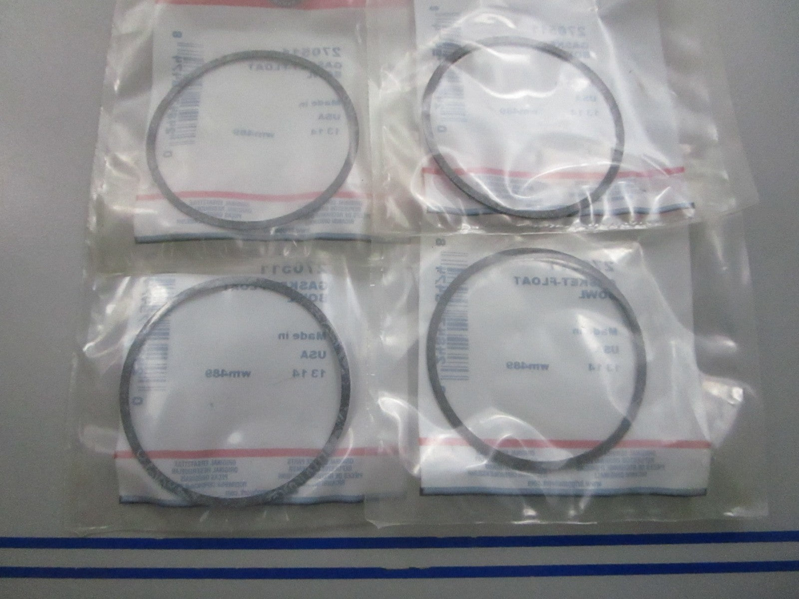 NEW OEM (LOT OF 4) 270511 Briggs & Stratton Float Bowl Gasket 0810