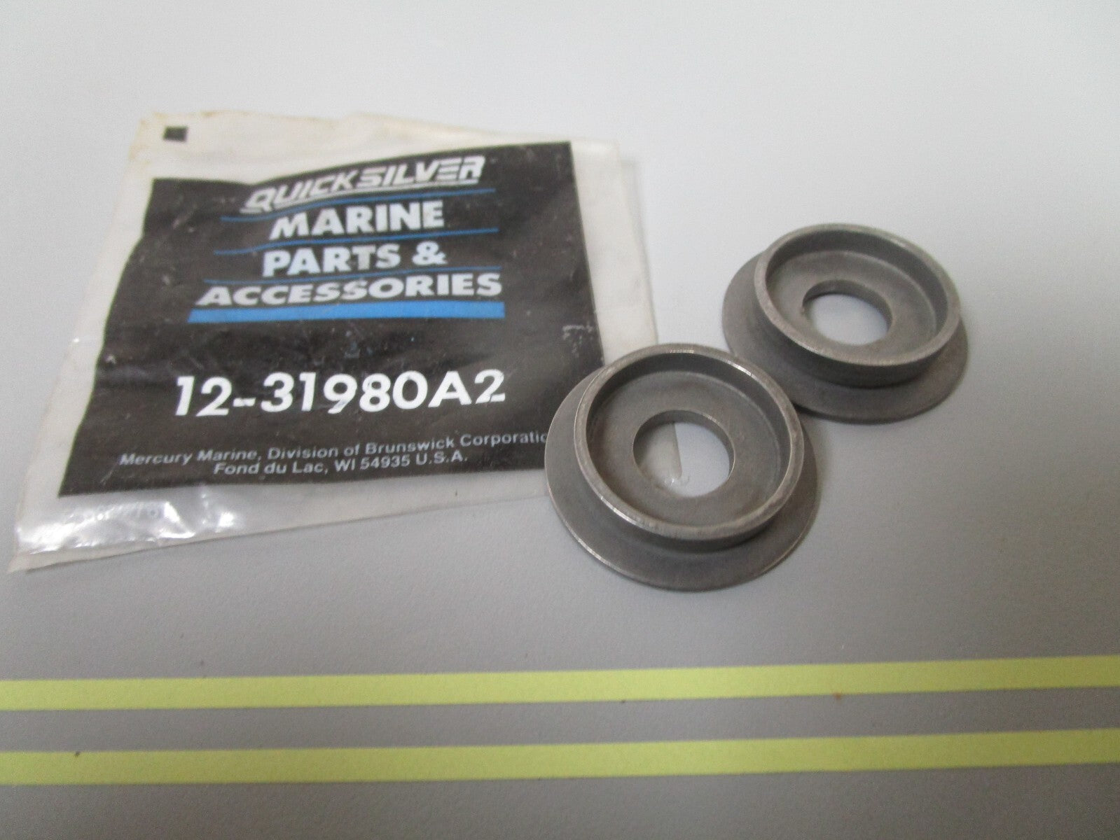*NEW OEM* (LOT OF 2) 0810 Mercury Quicksilver Cupped Washer 12-31980A2