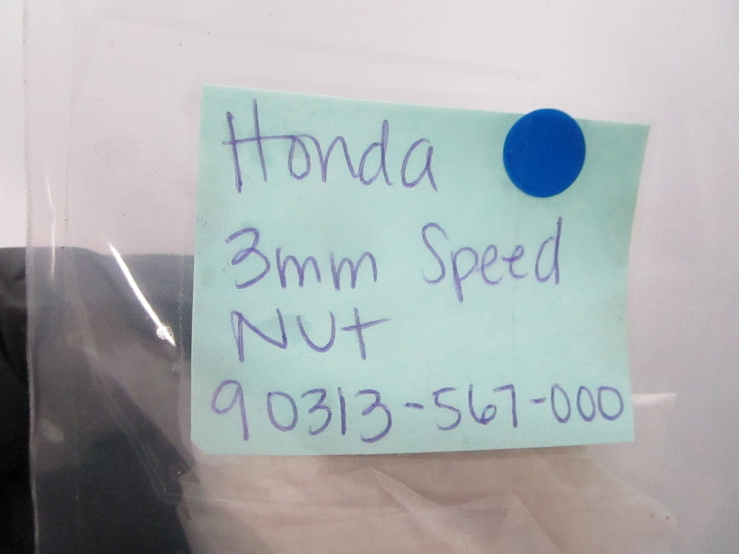 NEW OEM (LOT OF 2) 90313-567-000 Honda 3mm Speed Nut 0810