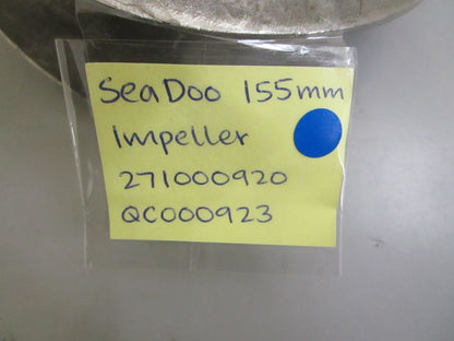 *NEW OEM* 0820 Sea-Doo 155mm Impeller 271000920 QC000923