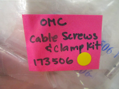 *NEW OEM* (LOT OF 2) 0810 OMC Johnson Evinrude Cable Screws & Clamp Kit 173506