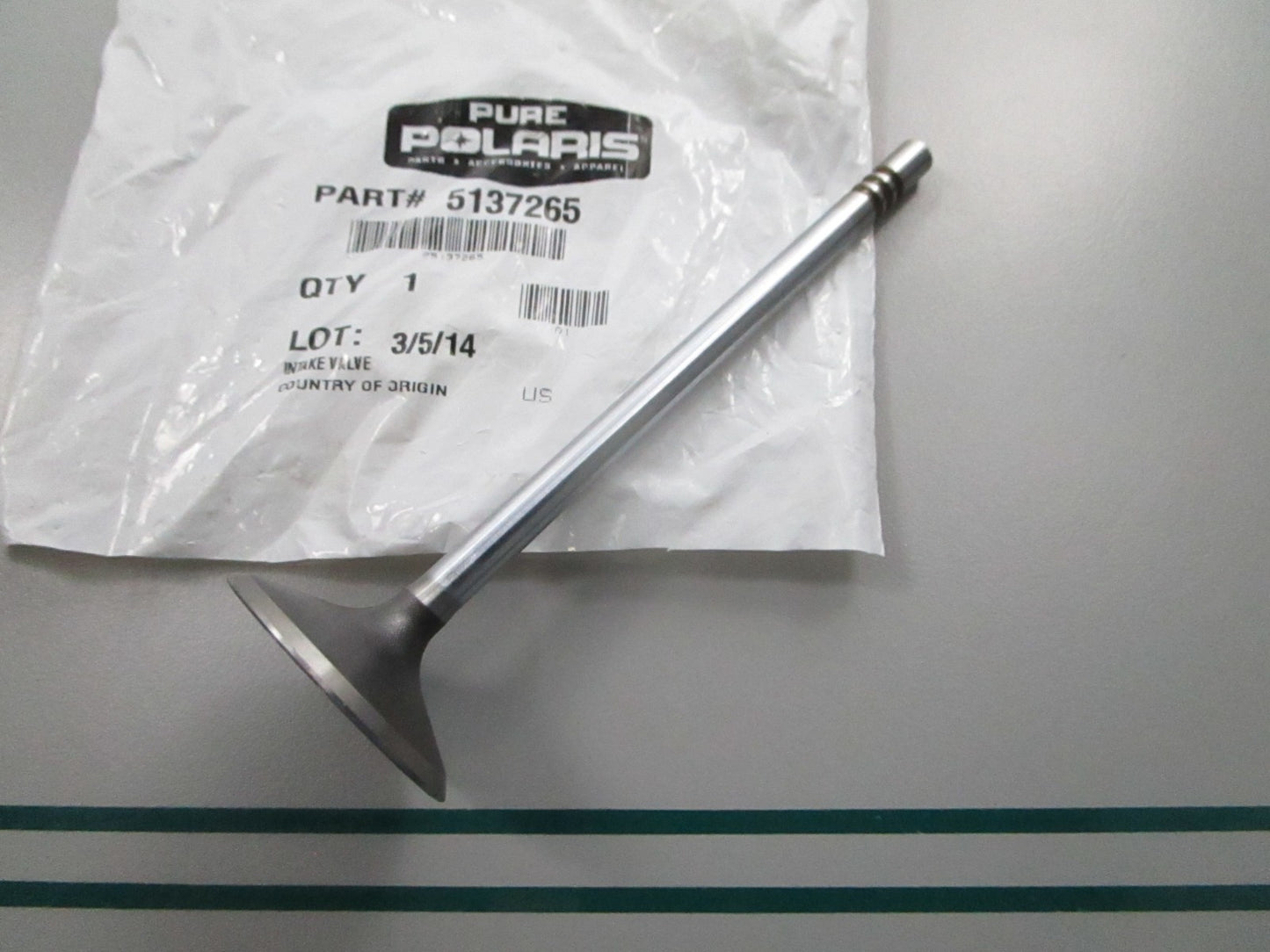 NEW OEM 5137265 Polaris Intake Valve 0810