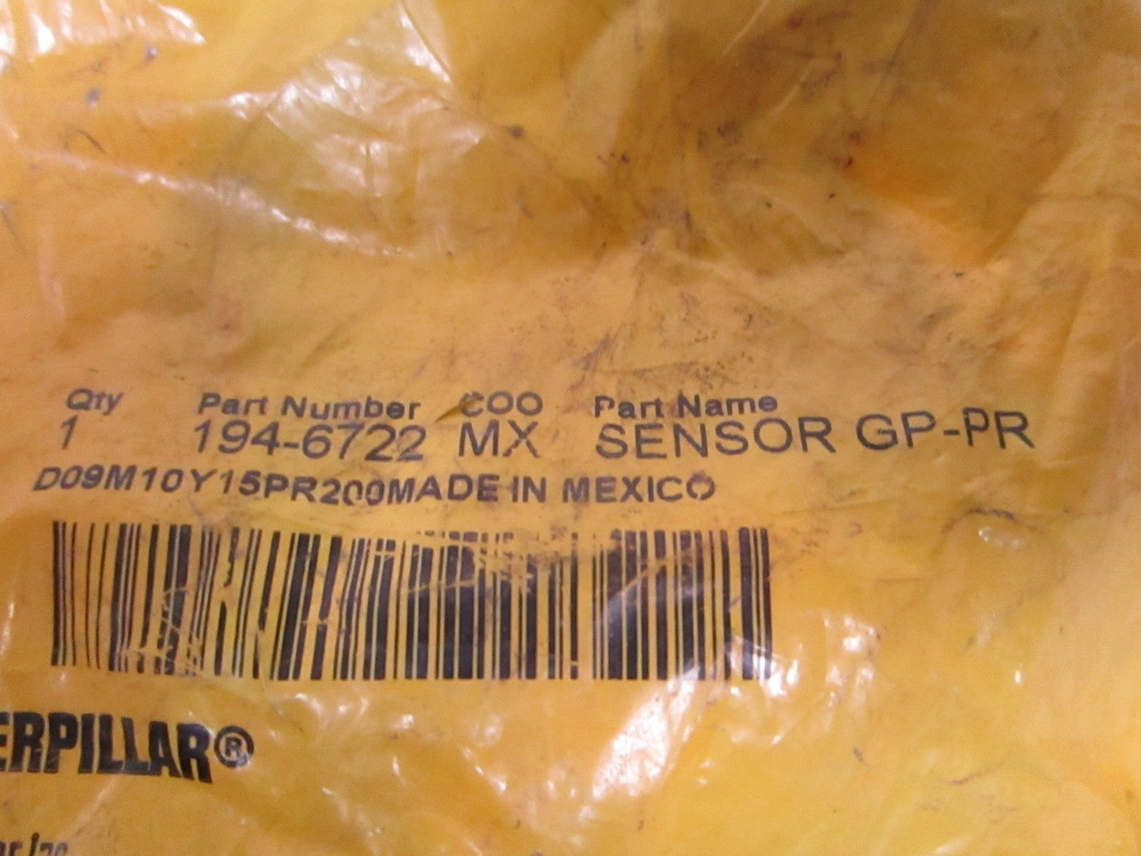 NEW OEM 194-6722 CAT Caterpillar Pressure Sensor 0720