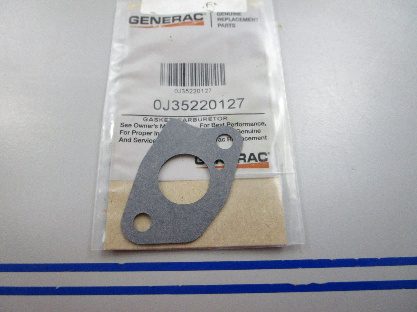 NEW OEM 0J35220127 Generac Carburetor Gasket 0810