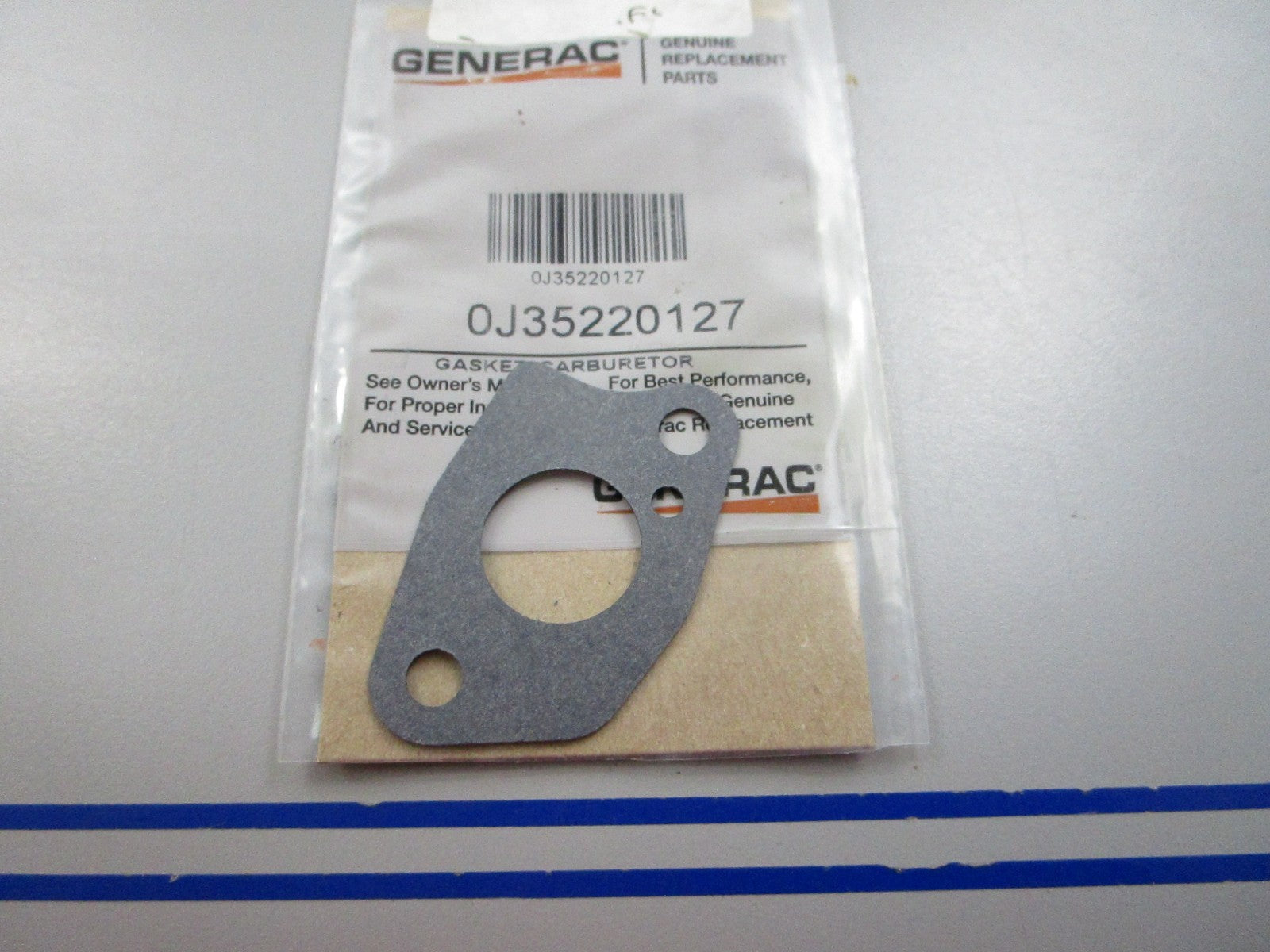 NEW OEM 0J35220127 Generac Carburetor Gasket 0810