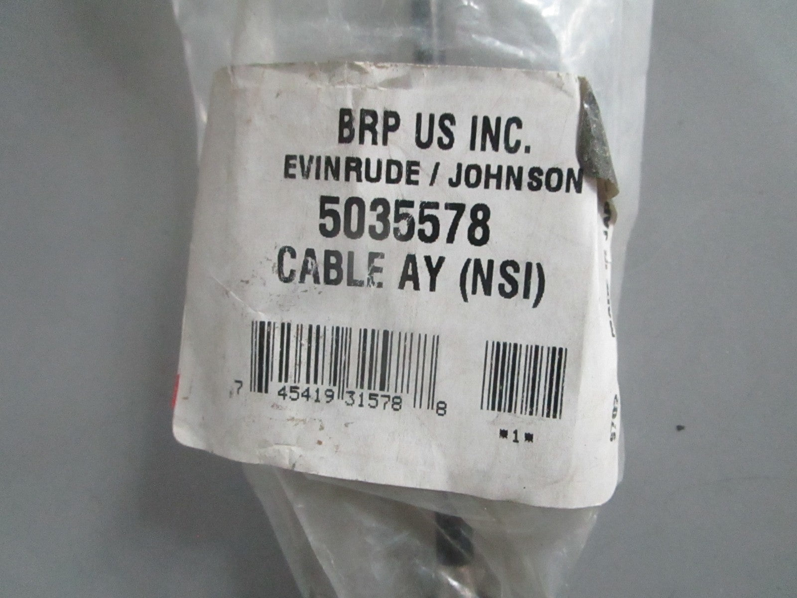 NEW OEM OMC Johnson Evinrude 5035578 Cable Assy 0820
