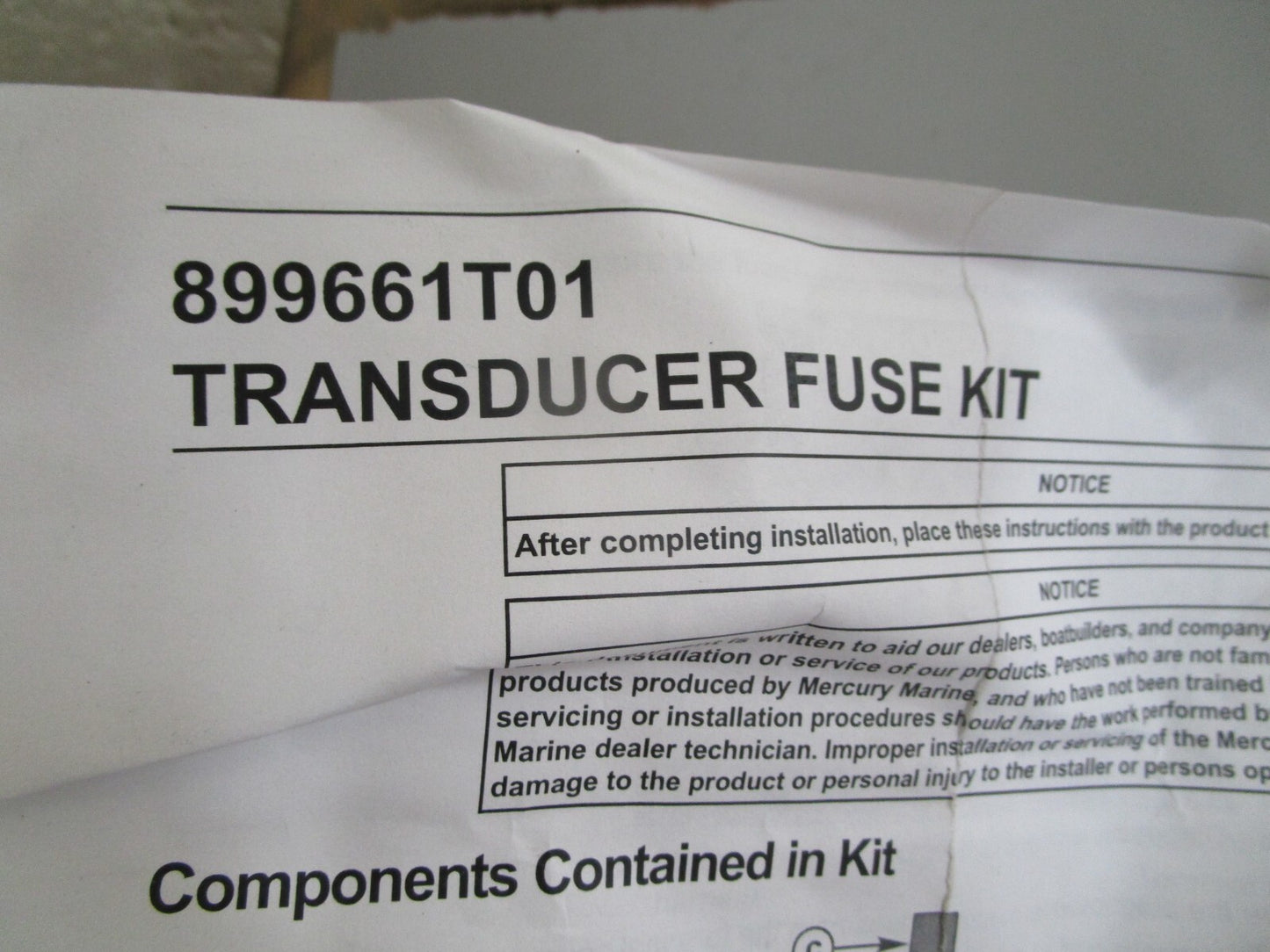 *NEW OEM* 0820 Mercury Quicksilver 19' Thru Hull Depth/Temp Sensor 79-8M0075630