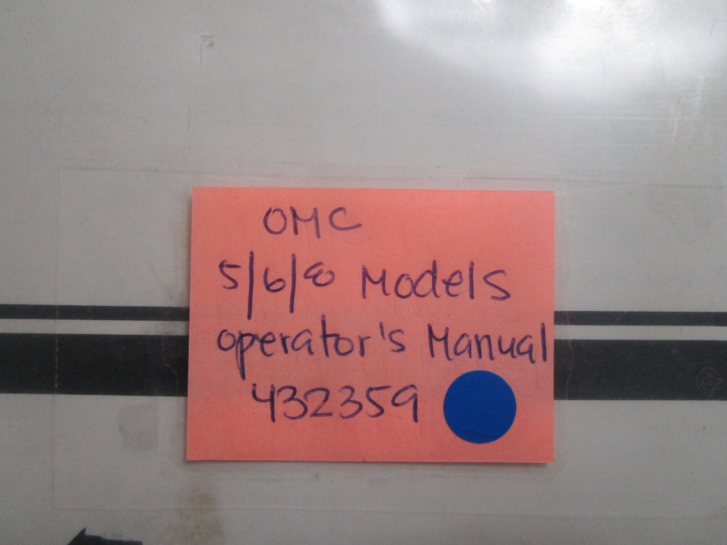*NEW OEM* 0720 Johnson Evinrude 5/6/8  Models Operations Manual 432359 0432359