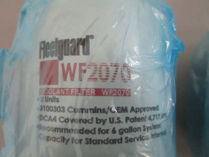 *NEW OEM* (LOT OF 2) 0820 Fleetguard Coolant Filter WF2070