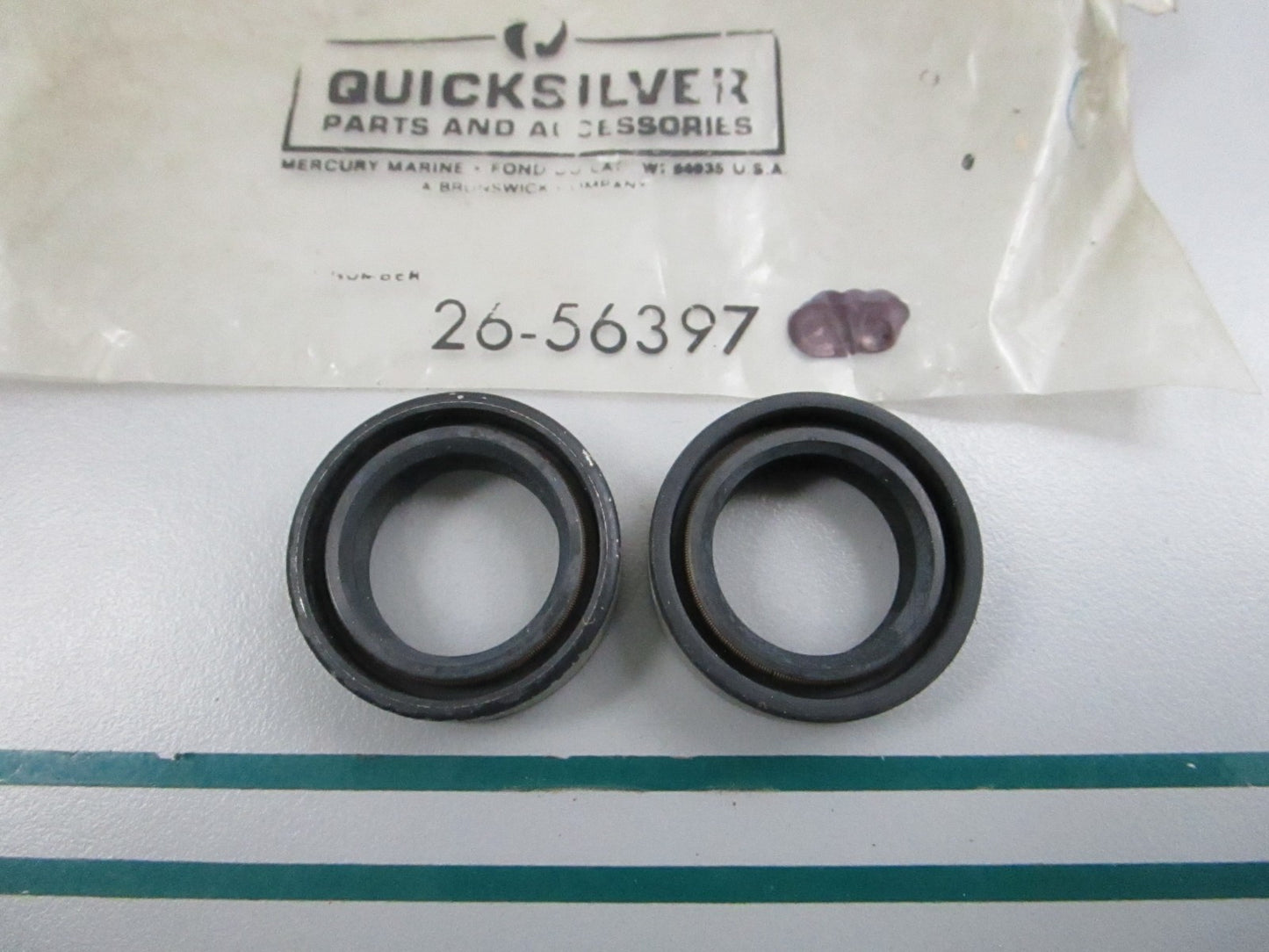 NEW OEM (LOT OF 2) 26-56397 Mercury Quicksilver Oil Seal 0810