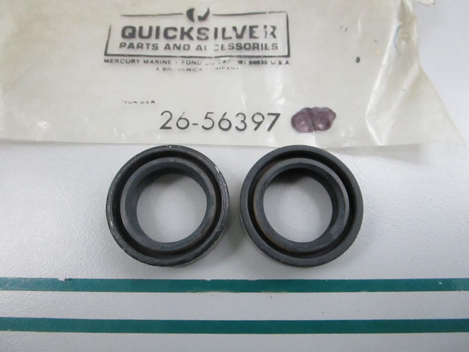 NEW OEM (LOT OF 2) 26-56397 Mercury Quicksilver Oil Seal 0810