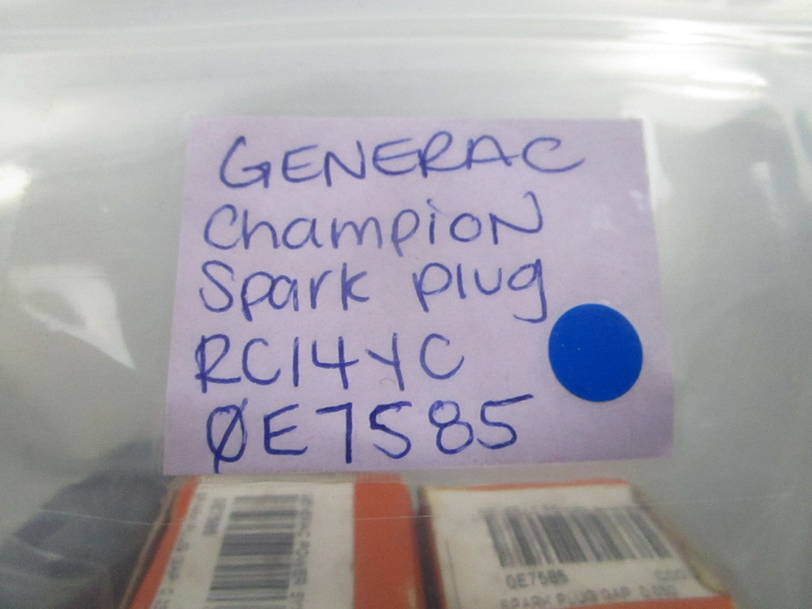 *NEW OEM* (LOT OF 2) 0810 Generac Champion Spark Plug RC14YC 0E7585