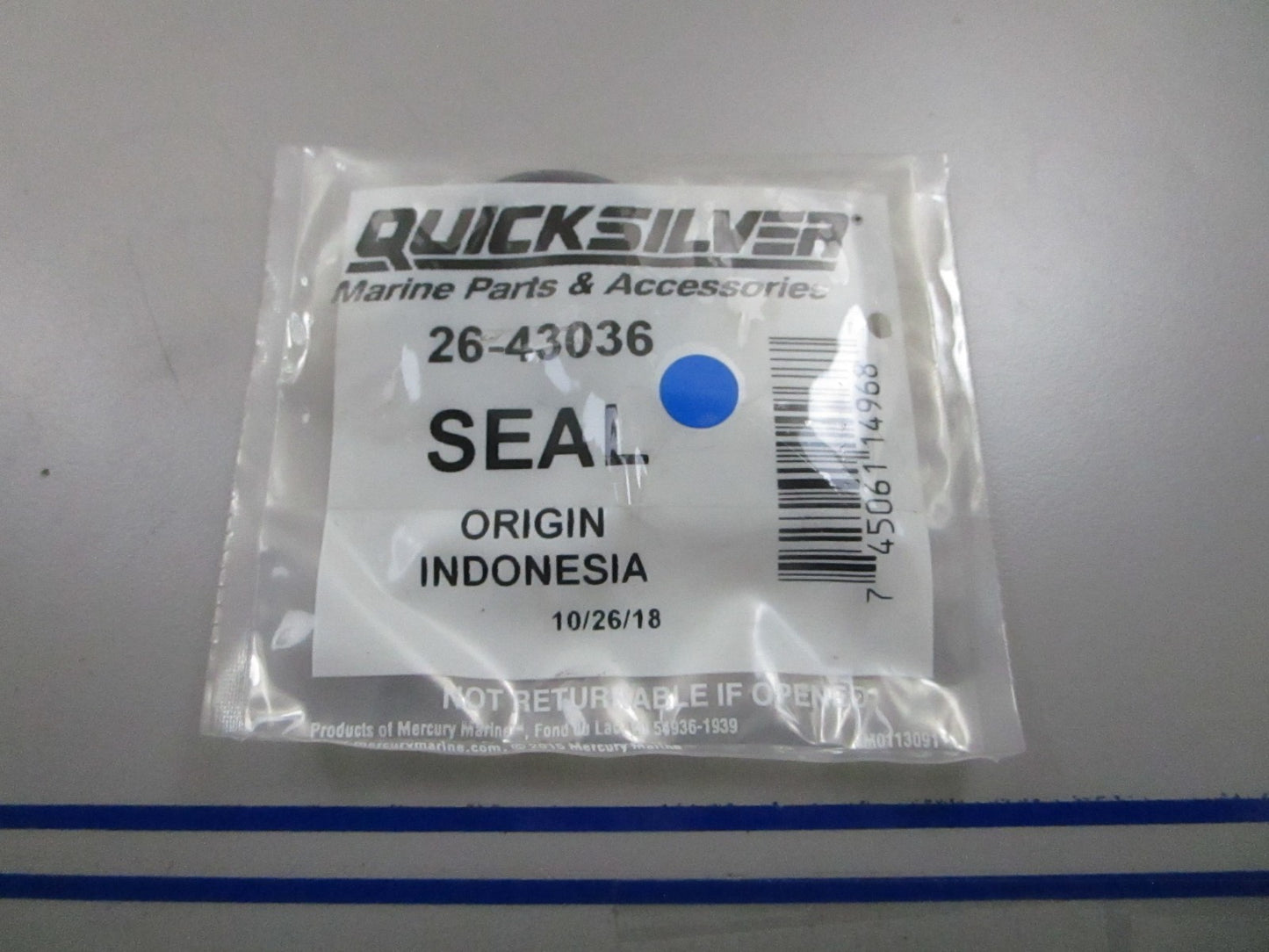 *NEW OEM* 0810 Mercury Quicksilver Seal 26-43036