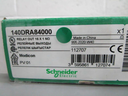Schneider 140DRA84000 Modicon Quantum Relay Output 16x1 NO NOS NEW OEM 0820
