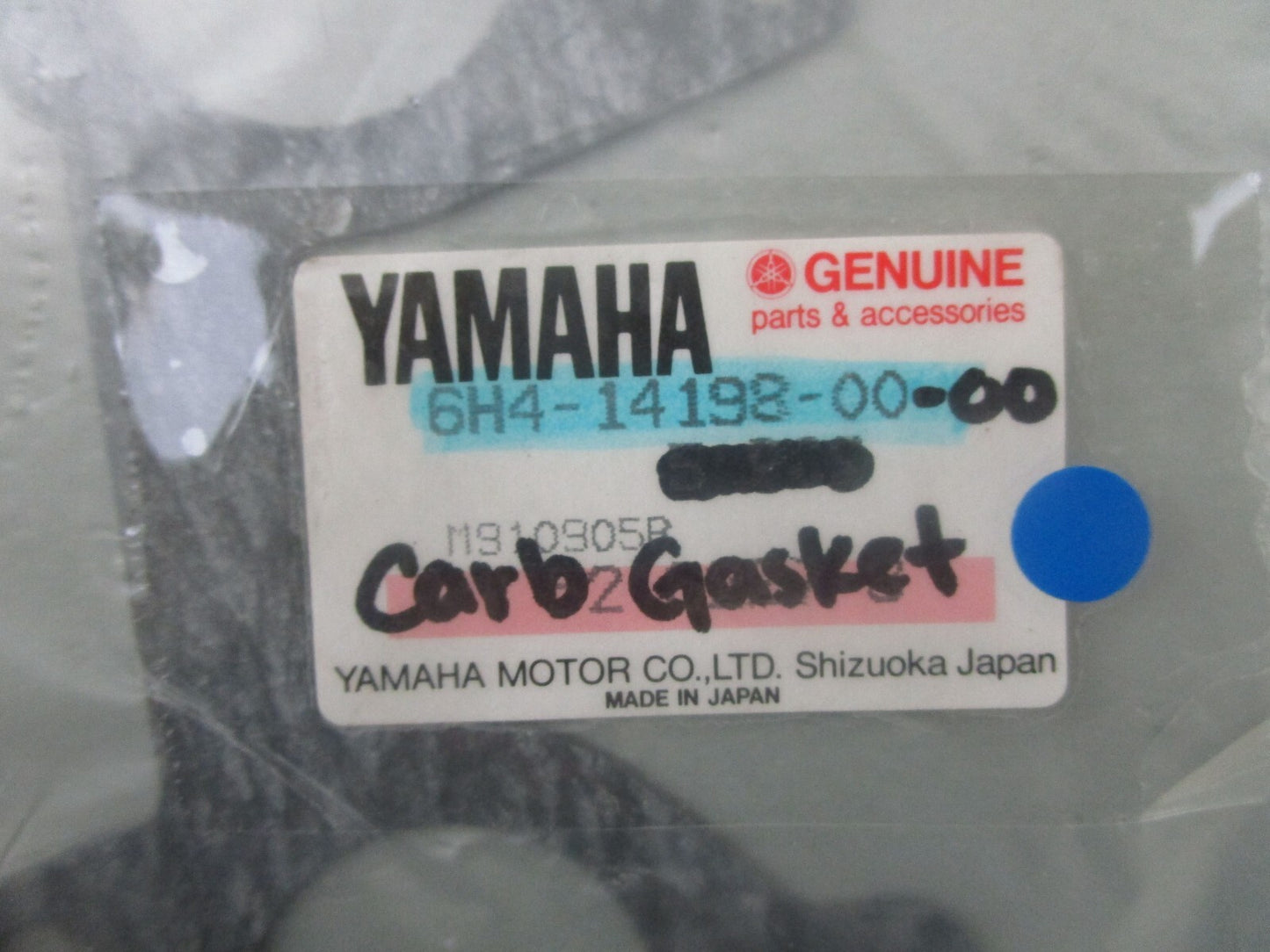 *NEW OEM* 0770 Yamaha Carb Gasket 6H4-14198-00-00