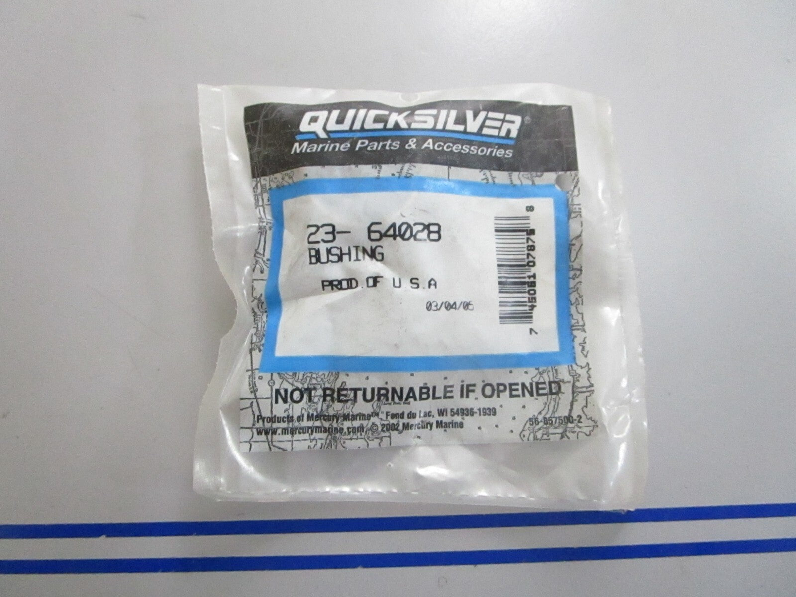 *NEW OEM* 0810 Mercury Quicksilver Bushing 23-64028